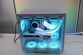 Resim Game Master F-7 Beyaz 7 Rgb Fanlı Atx Oyuncu Bilgisayar Kasası 