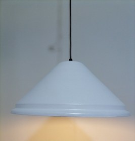 Resim Riolight Retro Beyaz Içi Beyaz Tekli Sarkıt Çap: 33Cm 