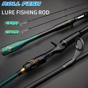 Resim ROLLFISH Çift Uçlu M/MH Karbon Fiber Balık Oltası - 182.88cm/213.36cm/243.84cm/274.32cm Çok Uzunlukta Yüksek Hassasiyetli Bas Rodu Düz Saplı Dökme & Fırlatma için, Tatlısu ve Tuzlu Su Kullanımı, Yeşil Vurgular - Yetişkinler & Tatil Hediyeleri İçin İdeal, Tuzlu Su Avı, Şık Oltaçı Seçimi, Hassas Balıkçılık Aracı 