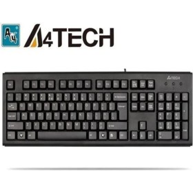 Resim A4 Tech KM-720 Q Tr mm Siyah USB Kablolu Klavye Multimedya Özellikli Siyah Renk 