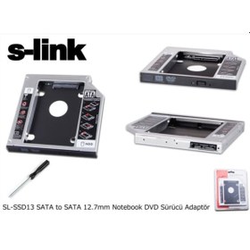 Resim S-Link Sl-ssd13 12.7mm Sata Siyah Notebook Ekstra Hdd Yuvası 