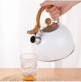 Resim Paslanmaz Çelik Demlik Beyaz Renk Diğer 