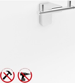 Resim Alper Banyo Krom Paslanmaz F1 Model İkili Bornoz Askılık İkili Havlu Askılığı Çok Renkli 