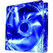 Resim Işıklı Şeffaf 12 Cm Kasa Fanı Mavi Ledli Vida Dahil 