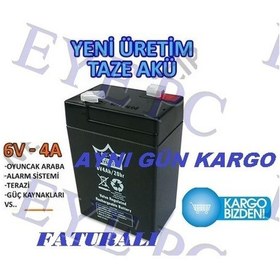 Resim EYEPC 6 Volt 4 Amper Akü Oyuncak Araba Tartı Alarm Terazi İçin 