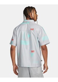 Resim Nike Kd Full-length Button Erkek Gömlek Gri 