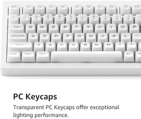 Resim 5075b Plus Shine-through Rgb Kablosuz Hotswap Mekanik Gaming Klavye 