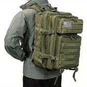 Resim 45L Taktik Sırt Çantası Molle EDC CCW 3 Günlük Outdoor Hayatta Kalma Çantası Ağır Hizmet Yürüyüş ve Doğa Yürüyüşü Sırt Çantası 
