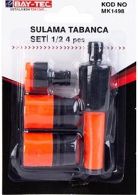Resim Baytec Sulama Tabancası 1/2 Fonksiyonlu 4 Parça Mk1498 8884 