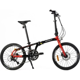 Resim Geotech Fold Up 20.3 18V Hd Katlanır Bisiklet Siyah - Kırmızı 