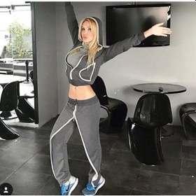 Resim Pink Life Eşofman Takımı Koyu Gri 