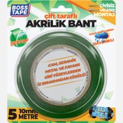 Resim Boss Tape Yeşil Akrilik Çift Taraflı Bant 
