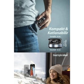 Resim Kensa Youtuber, Tiktok ve Instagram Çekimleri Için Magsafe 360° Vakumlu Telefon Tutucu Tripod 