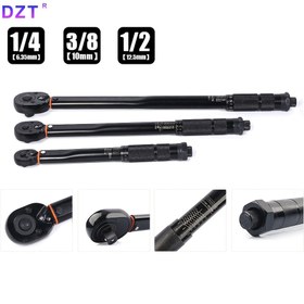 Resim 5-210Nm Tork Anahtarı, Bisiklet, Motosiklet, Otomobil Tamiri, Makine Tamiri, Endüstriyel Hassas Sıkma için 1/4" 3/8" 1/2" Çok Boyutlu Başlık, Otomobil Tamiri, DIY Projeleri ve Hassas Sıkma için Doğru Tork Kontrol Aracı 