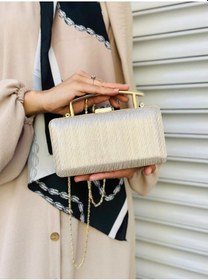 Resim Sezonun Gözdesi Abiye Çanta Gold Çupra 