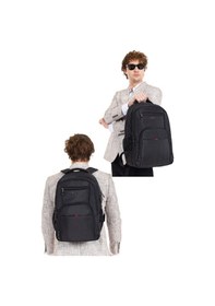 Resim Dada 06 Apple Mocbook Uyumlu Usb Aparatlı Siyah Laptop Sırt Çantası 14 İnç Darbe Emici Koruma 