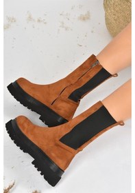 Resim Fox Shoes Taba Süet Kadın Bot J267063102 