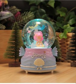 Resim Deniz Kızı Işıklı Ve Müzikli Kar Küresi Büyük Boy - 1 