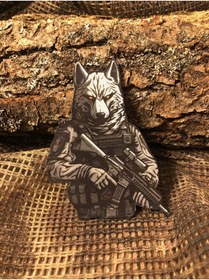 Resim THORSTORE Tactic Wolf Patch/Peç/Arma (8,3 x 6,7cm) 