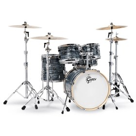 Resim Gretsch Renown 5-Parça 20" Akustik Davul (Silver Oyster Pearl) 