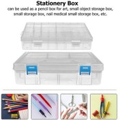 Resim Ganzhoushop Kırtasiye Düzenleyici Kalem Kutusu Çift Katmanlı Tasarım Okul Renkli Kalem Ve Silgi Saklama 23.00x16.00x6.00cm 2 Adetbeyaz 