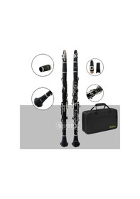 Resim Midex Bns-4000 Sol Klarnet 4 Yüzüklü Askı Çanta Kamış Bez Eldive 