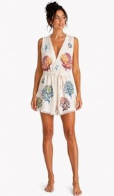 Resim Liora Müslin Kolsuz Kimono Bornoz Kuşaklı Püskül Detaylı Oversize Rahat Kesim Plaj ve Günlük Kullanım 