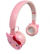 Resim NETAVANTAJ Hello Kitty Kablosuz Bluetooth Katlanabilir Kulaküstü Kulaklık Pembe 