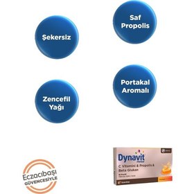 Resim Dynavit Herbal Vitamin C Propolis Beta Glukan Pastil 16 Pastil 