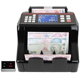 Resim Baove GB8200 Karışık Para Sayma Makinesi - TL - Euro - USD - Türkçe Sesli Uyarı Müşteri Ekranı 