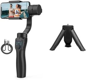 Resim SHABD F8 3 Eksenli Gimbal Sabitleyici Taşınabilir Telefon Tutucu Sallama Önleyici Video Kayıt Sabitleyici Telefonu Akıllı Telefon Kullanımı 