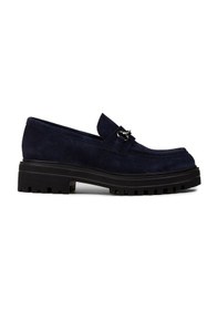 Resim Deery Kadın Hakiki Süet Lacivert Toka Detaylı Loafer - 02024zlcve01 Lacivert 