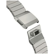 Resim Qyouth Galaxy Uyumlu Watch Uyumlu 47mm Paslanmaz Çelik Bant Siyah Gri Samsung Saat Kayışı - Qy 