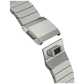Resim Qyouth Galaxy Uyumlu Watch Uyumlu 47mm Paslanmaz Çelik Bant Siyah Gri Samsung Saat Kayışı - Qy 