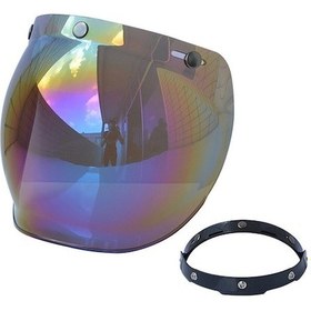 Resim "yüksek Kaliteli Motosiklet Balon Visör: Güneş, Yağmur Ve Toza Karşı Net Görüş" 