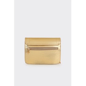 Resim Elle Gold Kadın Küçük Çapraz Çanta 