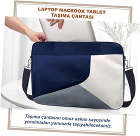 Resim Microcase Honor Pad V9 11.5 inch için Tablet Çantası 2 Bölmeli AL4228 Lacivert Gri Krem 