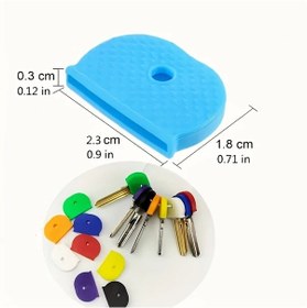 Resim Sunshine022 11 Parça Renkli Kapak Seti Anahtar Koruyucu Ve Tanımlama 