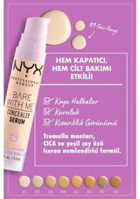 Resim NYX Professional Makeup Bare With Me Kapatıcı Serum 01 Fair 
