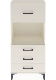 Resim Arges Dolap Tek Raflı 4 Çekmeceli 60x30x134 Aytaşı-aytaşı Aytası 