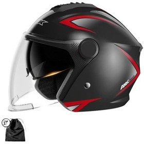 Resim Kask Erkek Kadın Mevsim Motosiklet Yarım Kask Kış Bisiklet Kaskı(Yurt Dışından) 