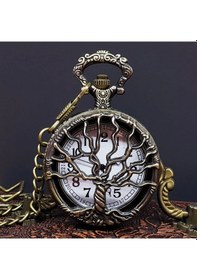 Resim Hayat Ağaçı Tasarımlı Köstekli Saat Çok Renkli 