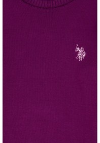 Resim U.S. Polo Assn. Kız Çocuk Menekşe Bisiklet Yaka Basic Kazak 50316808-VR037 
