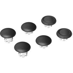 Resim Black-6pcs Denetleyici Thumbstick Cap Anti Kayma Thumbstick Yedek Kapak Koruma Aksesuarları İçin Ps5 Edge Elite Joysti 