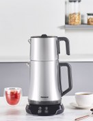 Resim HOMEND Royaltea Elegant 1776h Parlak Inox Çay Makinesi 