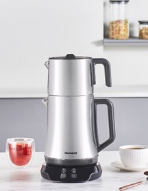 Resim HOMEND Royaltea Elegant 1776h Parlak Inox Çay Makinesi 