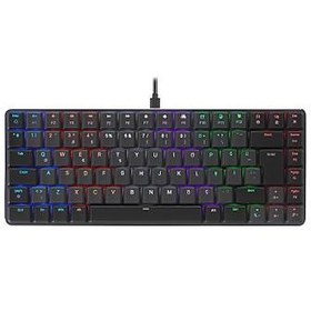 Resim Rampage Granite Red Switch Mekanik Siyah / Gri Oyuncu Klavyesi 