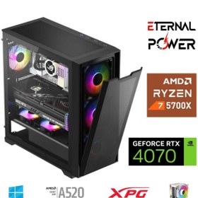 Resim ETERNAL POWER E.POWER RYZEN 7 5700X 32G DDR4 1TB M.2 RTX4070 A520 M750W 