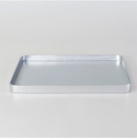 Resim Victoria Dikdörtgen Tepsi Büyük Gümüş 