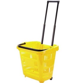 Resim Rafburada Rafburada®40Lt Saplı Plastik Alışveriş, Market, Çamaşır Sepeti 